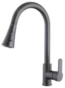 Μπαταρία βρύσης κουζίνας με επεκτεινόμενη κεφαλή - Grey - 802349