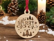 Intra απο ξύλο plywood 3mm-4mm πάχος – Καλά Χριστουγεννιάτικα Μπιχλιμπίδι Δέντρο Διακόσμηση 45x50 cm INTRAVECTRY-MY549478