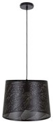 Φωτιστικό Οροφής Sparkle 00733 1xΕ27 Με Πλέγμα Φ35x26cm Black GloboStar