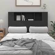 vidaXL Κεφαλάρι Με Αποθηκευτικό Χώρο Μαύρο 120x18,5x104,5 εκ.