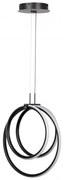 Φωτιστικό Κρεμαστό Ø38xH150cm Led 40w 3CCT (by switch on base) Μαύρο Inlight 6080-BL