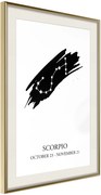 Αφίσα - Zodiac: Scorpio I - 40x60 - Χρυσό - Με πασπαρτού