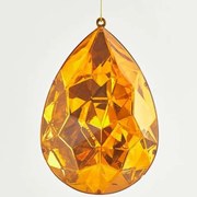 Χριστουγεννιάτικο Στολίδι Δάκρυ 600-44094 10x6x15cm Amber