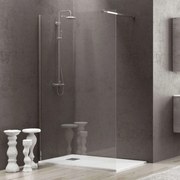 Πάνελ Ντουζιέρας Σταθερό Walkin 1 WAL1C120 Clear-Chrome Karag 120 x200 Αλουμίνιο