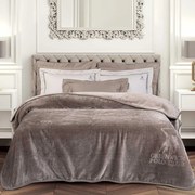 Κουβέρτα Βελουτέ Μονή (160x240) Greenwich Polo Club Essential 3497 Taupe
