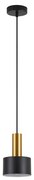Φωτιστικό Οροφής  SE21-GM-4-MS1 ADEPT TUBE Gold Matt Pendant Black Metal Shade+ - 77-8631 - 51W - 100W - 77-8631
