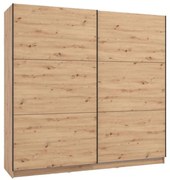 Ντουλάπα Sierra 220 Artisan Oak 217*62.5*210 εκ.