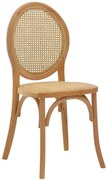 Καρέκλα Camil 263-000030 45x50x94cm Natural Rattan,Ξύλο