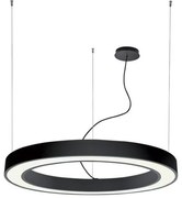 Κρεμαστό Φωτιστικό Οροφής LED 88W 3000Κ Φ120cm Ring Viokef-3915-0012-3-B-N-Μαύρο 3915-0012-3-B-N