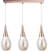 Φωτιστικό Οροφής Τρίφωτο Aca Atena OD53423SCP Copper
