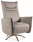 FOTEL NOTOS SKÓRA SYNT. SZARY TAP.217 DIOMMI-80-3338