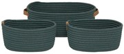 Καλάθια Αποθήκευσης (Σετ 3τμχ) F-V Duo Vert 204911B