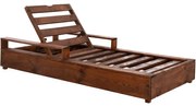 Ξαπλώστρα Μακεδονία Plus HM6162 200x92x23,5-73cm Walnut
