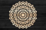 Intra απο ξύλο plywood 3mm-4mm πάχος 3D Mandala για Cricut Δίασταση 30x30 cm INTRAFABR-69585518