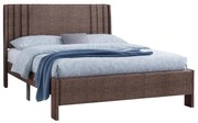 Επενδυμένο Κρεβάτι CREDENCE Διπλό Καφέ 160x200 εκ. 170x217x116 εκ.