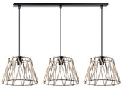 Φωτιστικό Οροφής Τρίφωτο 5460 Fylliana Μαύρο 50x30x120 εκ. 50x30x120 εκ.