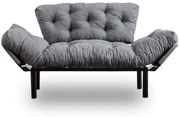 Καναπές - Κρεβάτι Διθέσιος Nitta 859FTN1218 155x70x85cm Grey