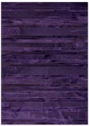 Δερμάτινο Χειροποίητο Χαλί Skin Stripes Violet