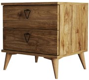 Κομοδίνο Versa 389MZA1710 52x45x55,1cm Walnut