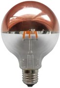 Λαμπτήρας LED Filament E27 Globe 6W 2700K Dimmable Rose Gold G95