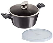 Berlinger Haus Κατσαρόλα 24cm με γυάλινο καπάκι Carbon Ediiton BH-6893