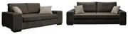 ΣΕΤ ΣΑΛΟΝΙ Fylliana New Toulouse TAUPE ΥΦΑΣΜΑ ΜΕ MOCCA ΜΑΞΙΛΑΡΙΑ 831-124-972