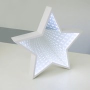 “INFINITY MIRROR TUNNEL LAMP”, "STAR”, 59 LED ΛΑΜΠΑΚΙΑ ΜΕ ΜΠΑΤΑΡΙΑ(3xAA) ΨΥΧΡΟ ΛΕΥΚΟ IP20 29x5x29cm ACA XSTARMIR292A