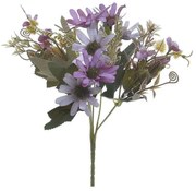 Διακοσμητικό Μπουκέτο 3-85-084-0123 27cm Purple Inart Metal, Fabric