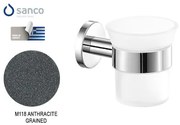 Ποτηροθήκη Επιτοίχια Sanco Ergon Antracite Grained 25901-M118