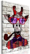 Πίνακας - Hipster Giraffe (1 Part) Vertical 60x90