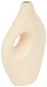 Βάζο Theremy pakoworld κεραμικό σε μπεζ απόχρωση 19.2x8x30εκ