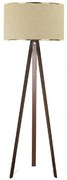 Φωτιστικό Δαπέδου Rosling Mdf- Ύφασμα Pvc Καρυδί-μπεζ 38x21x140εκ GP029-0001,10 Megapap-GP029-0001,10-Μπεζ GP029-0001,10