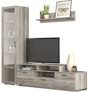 Savvidis Furniture  Σύνθετο Σαλονιού Μοριοσανίδα 180x44.5x36cm N29 Σταχτί​​ BEST-8080112