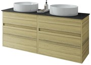 Πάγκος μπάνιου με Νιπτήρα Instinct 125 Φυσικό Δρύς