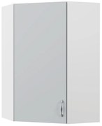 Modest Πάνω Ντουλάπι Γωνιακό Γκρι 60-60x30x92cm GR-101-00158