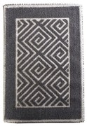 Χαλάκι Polycotton Labyrinth Grey ESPIEL 70x120εκ. LAX216