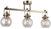 Φωτιστικό Οροφής - Πλαφονιέρα Ponte 341LCA1124 63x35cm 3xE27 40W Gold Opviq