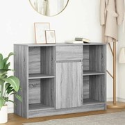 Συρταριέρα με Συρτάρια Γκρι Sonoma 101x35x76 εκ. από Επεξ. Ξύλο - Γκρι