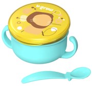 U-Grow A-2504BL 2 σε 1 Mπωλ σνακ και κουτάλι , μπλε