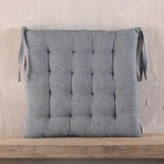 Μαξιλάρι Καρέκλας Trype Grey Ρυθμός 40Χ40