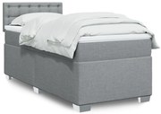 ΚΡΕΒΑΤΙ BOXSPRING ΜΕ ΣΤΡΩΜΑ ΑΝΟΙΧΤΟ ΓΚΡΙ 100X200 ΕΚ. ΥΦΑΣΜΑΤΙΝΟ 3285813