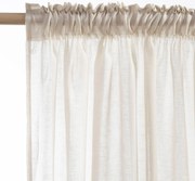 Κουρτίνα (140x270) Με Τρέσα Nef-Nef Homeware Dione Εκρού