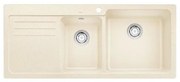 Blanco Naya 8 S Jasmine SILGRANIT™ PuraDur™ Γρανιτένιος Νεροχύτης Ένθετος με 2 Γούρνες και Ποδιά Αριστερά 116x50cm