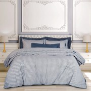 Σετ Παπλωματοθήκη Polycotton Υπέρδιπλη 220x240εκ. Essential 2214 Μπεζ-Γκρι Greenwich Polo Club