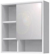 Καθρέπτης μπάνιου Demo Μegapap χρώμα λευκό 60x17,5x60εκ.