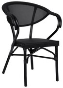 ΠΟΛΥΘΡΟΝΑ ΑΛΟΥΜΙΝΙΟΥ CLAY BAMBOO LOOK ΜΑΥΡΗ ΜΕ TEXTLINE HM5025.02 59x60x82 cm