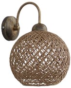 Απλίκα Τοίχου Heronia Silk 31-1153 Rope Natural/Bronze