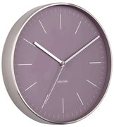 Ρολόι Τοίχου Minimal KA5732PU Φ27,5cm Purple Karlsson Μέταλλο