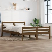 Πλαίσιο Κρεβατιού Μελί 135 x 190 εκ Ξύλο Πεύκου Double 814797