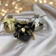 Ρόδι κεραμικό ασημί ματ